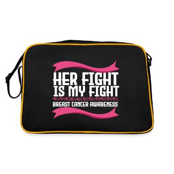 Son combat est notre combat - Cancer - Sac Retro - noir/or - Dos