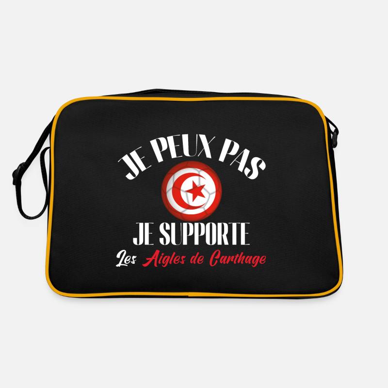 je supporte les aigles de Carthage, tunisie Sac Retro