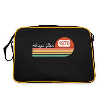 Vintage Glam 1970s Art - Sac Retro - noir/or - Dos