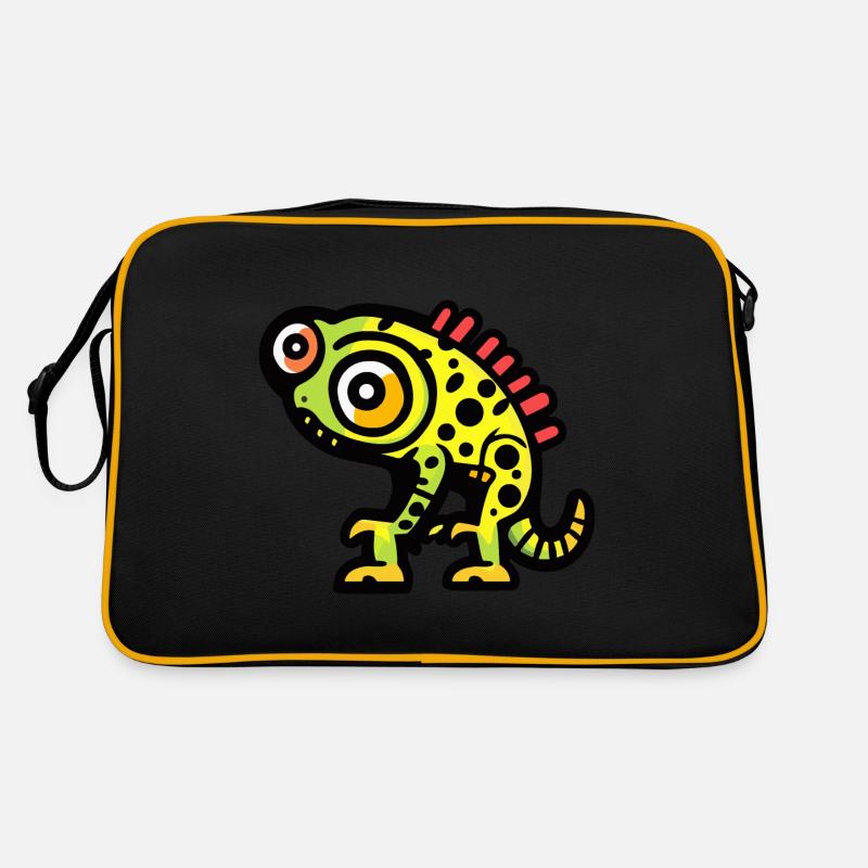Caméléon Halloween Bande dessinée drôle Sac Retro