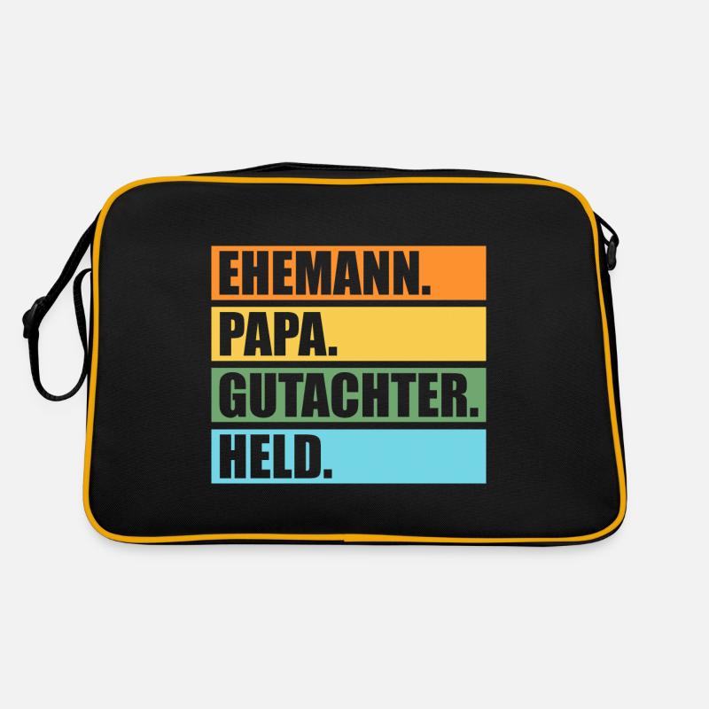 Vater Papa Gutachter Retro Tasche