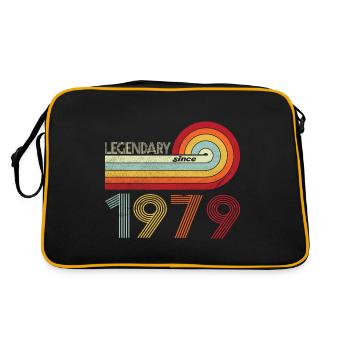 1979 anniversaire légendaire depuis Vintage arc-en-ciel - Sac Retro - noir/or - Dos