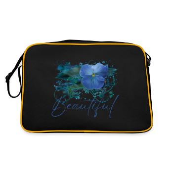 Fleurs Beautiful Dana - Sac Retro - noir/or - Dos