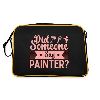 Peintre en bâtiment papa Cadeaux uniques - Sac Retro - noir/or - Dos