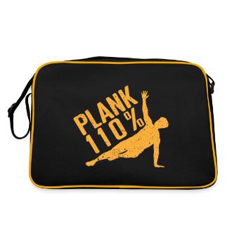 Fitness Fanatics Plank 110% Gymnastique suédoise Gym - Sac Retro - noir/or - Dos
