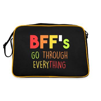 Les BFF font tout - Sac Retro - noir/or - Dos