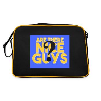 Are there any nice guys? - Retro Bag - black/gold - Back