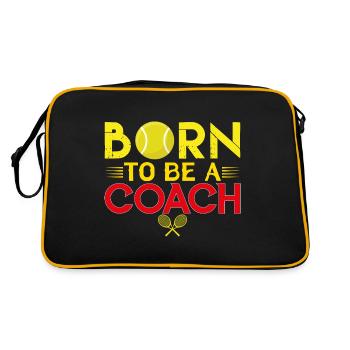 Coach Tennis | Cadeau coach Tennis Le Meilleur - Sac Retro - noir/or - Dos