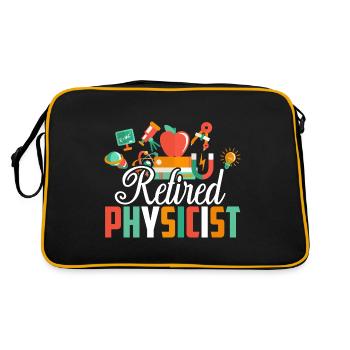 Physicist Retired Physicist - Retro Bag - black/gold - Back