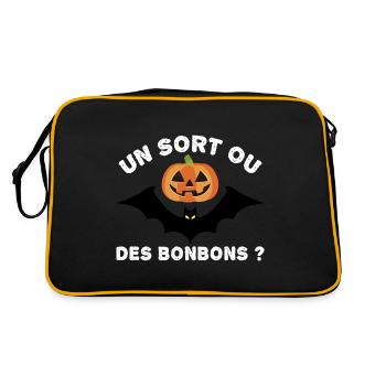 Happy Halloween - jour de Halloween - Sac Retro - noir/or - Dos