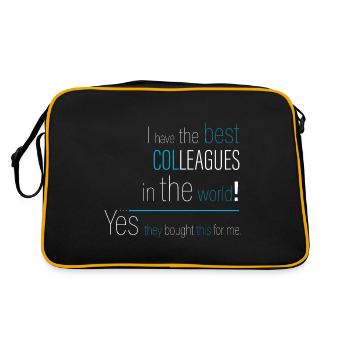 Oui, mes collègues l’ont acheté pour moi. - Sac Retro - noir/or - Dos