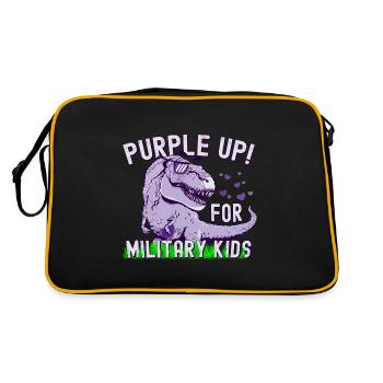 Mois des enfants militaires - Sac Retro - noir/or - Dos