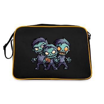 Zombies Halloween - Retro Bag - black/gold - Back