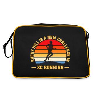 Funny XC Running Gift XC Runner Edition - Retro Bag - black/gold - Back