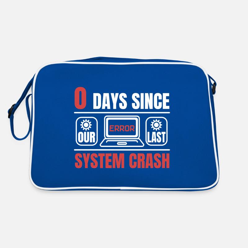 Technical Support 0 Days Since Our Last PC Crash Retro Bag