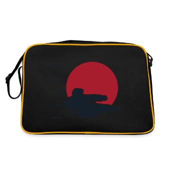 Arts martiaux de Taekwondo. Cadeau taekwondo.Japon - Sac Retro - noir/or - Dos