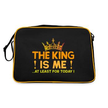 Fête des rois, Cadeau pour la fête des rois ! - Sac Retro - noir/or - Dos