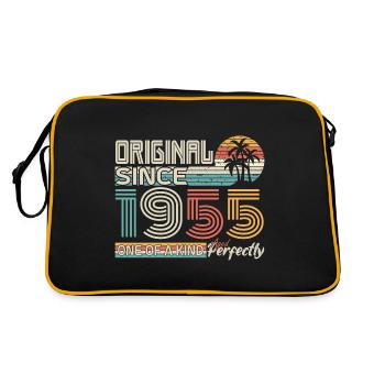 1955 anniversary 1955 born in 1955 anniversary - Retro Bag - black/gold - Back