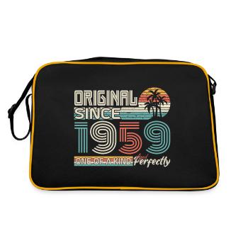1959 anniversary 1959 born in 1959 anniversary - Retro Bag - black/gold - Back