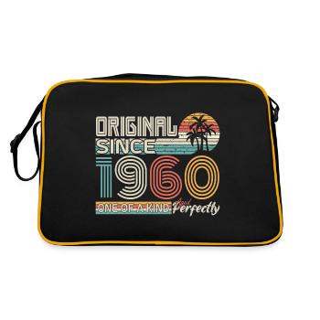 1960 anniversaire 1960 né en 1960 anniversaire - Sac Retro - noir/or - Dos