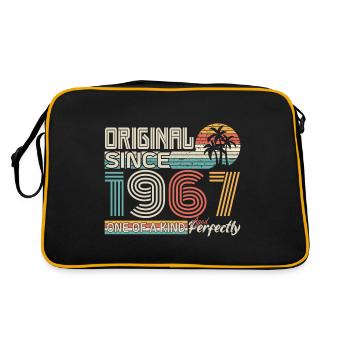 1967 anniversary 1967 born in 1967 anniversary - Retro Bag - black/gold - Back