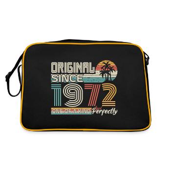 1972 anniversaire 1972 né en 1972 anniversaire - Sac Retro - noir/or - Dos
