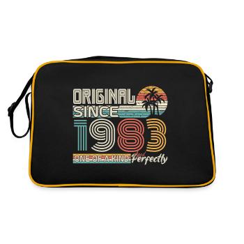 1983 anniversaire 1983 né en 1983 anniversaire - Sac Retro - noir/or - Dos