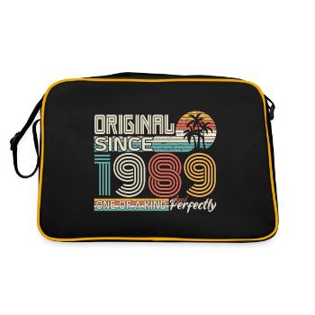 1989 anniversaire 1989 né en 1989 anniversaire - Sac Retro - noir/or - Dos