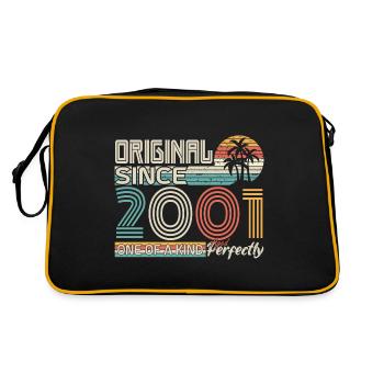 2001 anniversary 2001 born in 2001 anniversary - Retro Bag - black/gold - Back