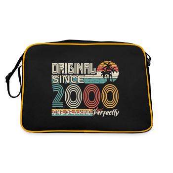 2000 anniversary 2000 born in 2000 anniversary - Retro Bag - black/gold - Back