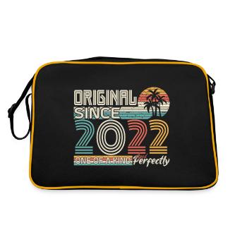 2022 anniversaire 2022 né en 2022 anniversaire - Sac Retro - noir/or - Dos