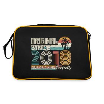 2018 anniversaire 2018 né en 2018 anniversaire - Sac Retro - noir/or - Dos