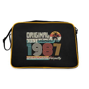 Juin 1987 Juin anniversaire June 1987 - Sac Retro - noir/or - Dos
