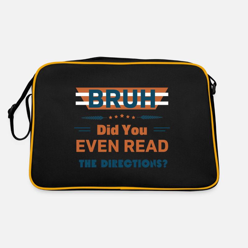 Bruh Did You Even Read The Directions Cool Teacher Retro Bag