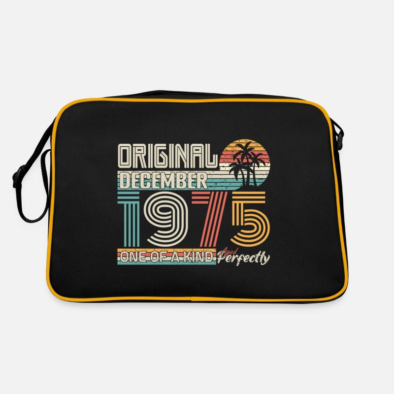 December 1975 Birthday December 1975 Gift Retro Bag