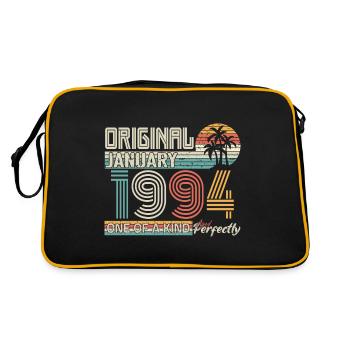 January 1994 Birthday January 1994 Gift - Retro Bag - black/gold - Back