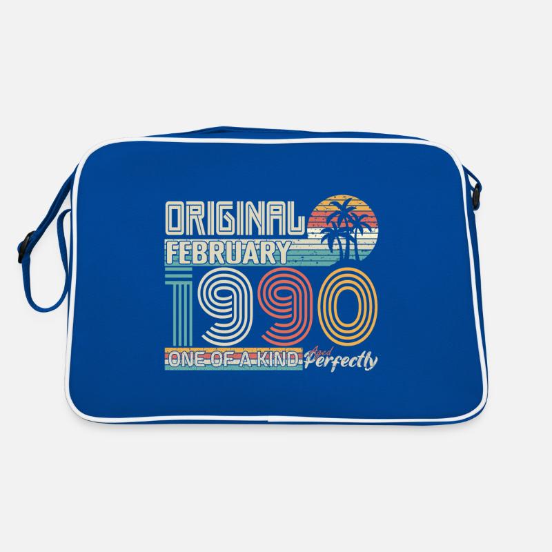 Février 1990 anniversaire Février 1990 cadeau Sac Retro