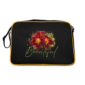 Fleurs Beautiful Euphrosyne - Sac Retro - noir/or - Dos