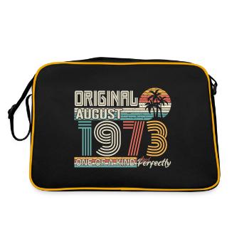 August 1973 anniversaire August 1973 cadeau - Sac Retro - noir/or - Dos