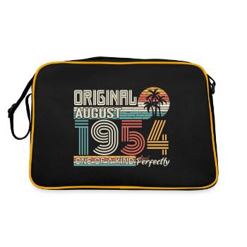 August 1954 anniversaire August 1954 cadeau - Sac Retro - noir/or - Dos
