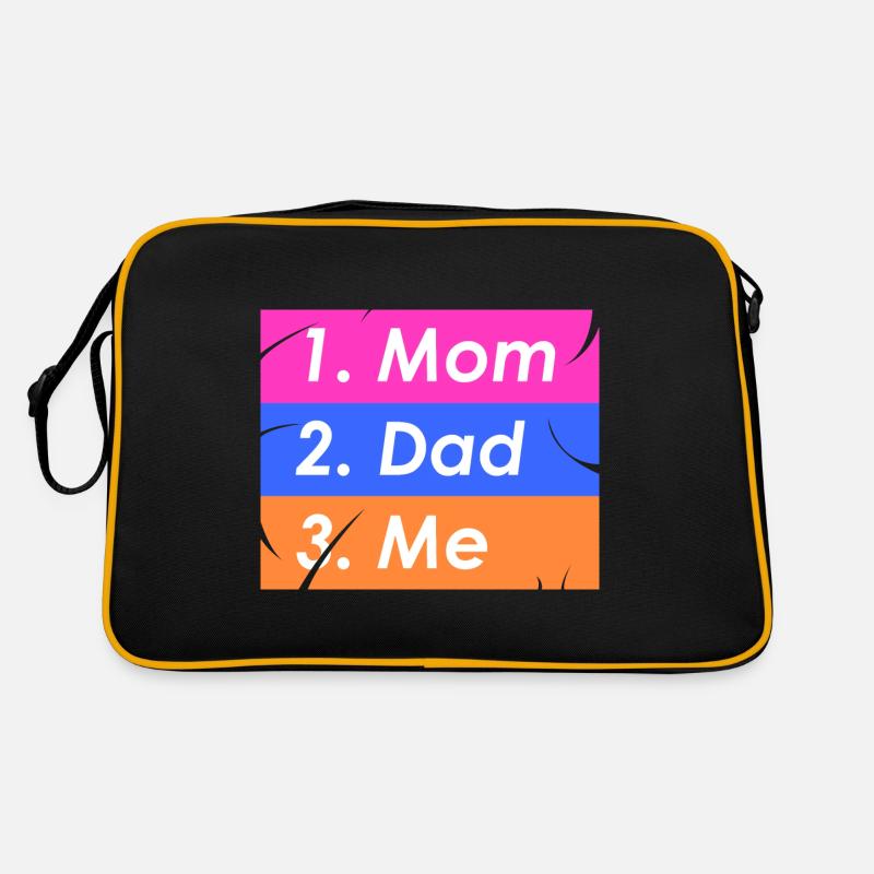 1. Mama 2. Papa 3. Ich Retro Tasche