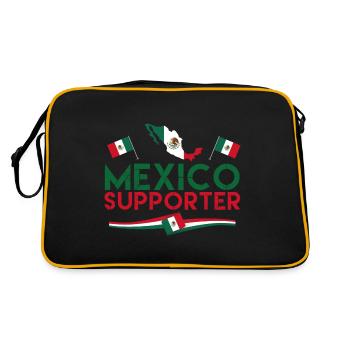 fan de Mexico supporter. Supporter de Mexique. - Sac Retro - noir/or - Dos