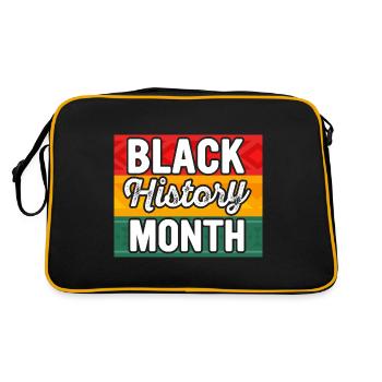 Black History Month Black History - Retro Bag - black/gold - Back