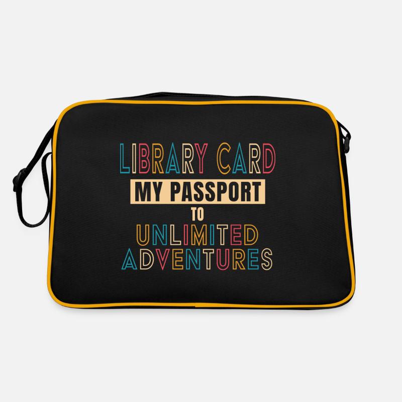 Carte de bibliothèque Mon laissez-passer illimité Sac Retro