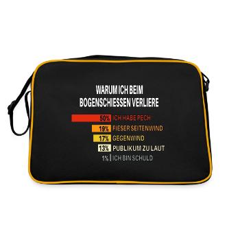 Why I Lose at Archery – Chart - Retro Bag - black/gold - Back