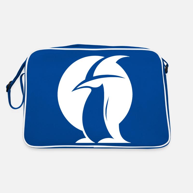 Penguin Witch Hat Silhouette Magical Creatures Retro Bag