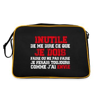C'est Moi Qui Décide ! - Sac Retro - noir/or - Dos