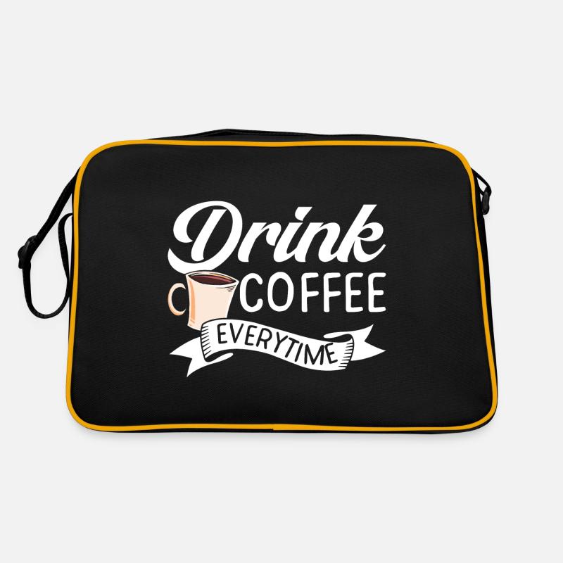 Drink Coffee Unicorn Retro Bag