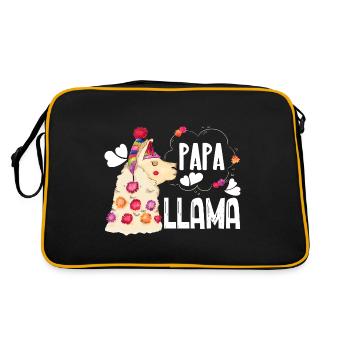 Llama Papa Llama - Retro Bag - black/gold - Back