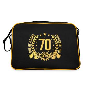 70 ans cadeau d’anniversaire 70 ans - Sac Retro - noir/or - Dos